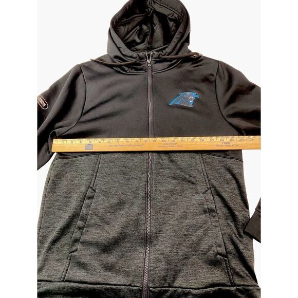 Under Armour Carolina Panthers Combine Authentic ColdGear Full-Zip Hood Jacket M - Picture 4 of 11